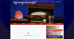 Desktop Screenshot of holyfamilysummerfest.com